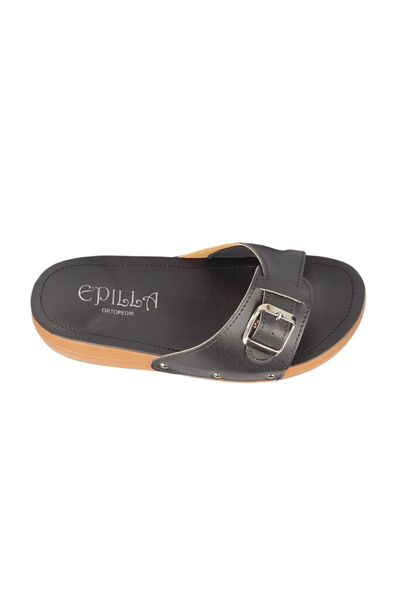 Epilla Women's Navy Blue Full Orthopedic Daily Epin Heel Spur Slippers (Bone Protrusion Detail)