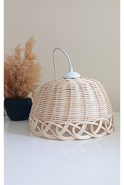 Ebruli Rattan Bohem Avize Duy Dahil