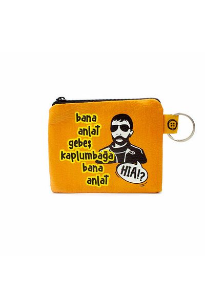 PALTO TASARIM Tell Me Gebeş Turtle! Printed Coin Purse