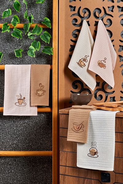 Casnack Set de cafea prosoape de bucătărie 6 piese 40x60