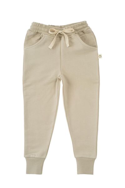 Little Gusto Eşofman Altı Çocuk Bej Organik Pamuk