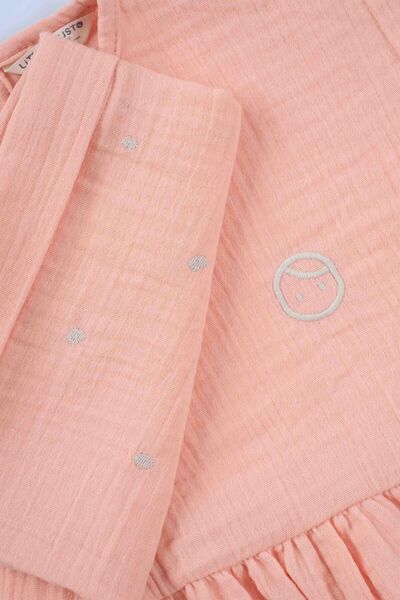 Little Gusto Kimono Sleeve Children's Blouse Pink Organic Cotton
