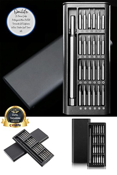 Neler Geldi Neler 25 Parça Çelik Profesyonel Mini Portatif Tornavida Seti Sak...