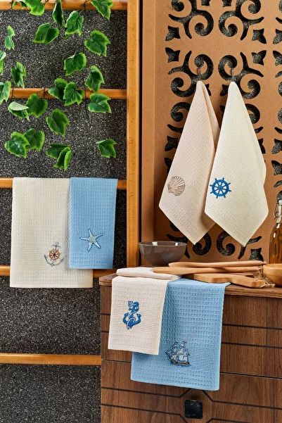 Casnack 6 Piece Kitchen Towel Alaçatı Set 40x60