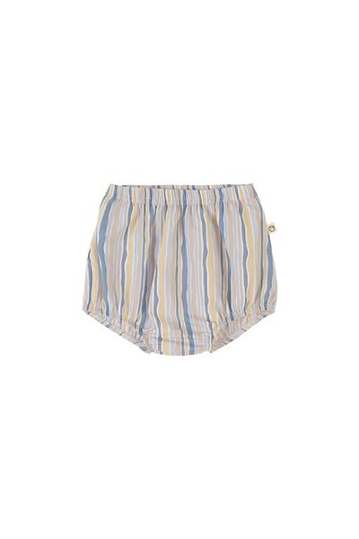 Little Gusto Baby Bloomer (Panty) Striped Blue - Beige Organic Cotton
