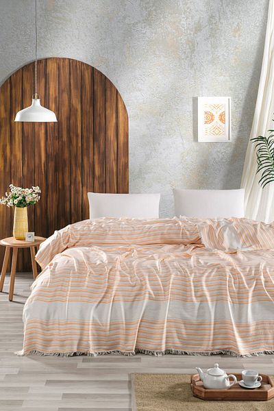 Casnack نموذج بيرس 100% بامبو مقاس كينغ بايك 240x260 سم