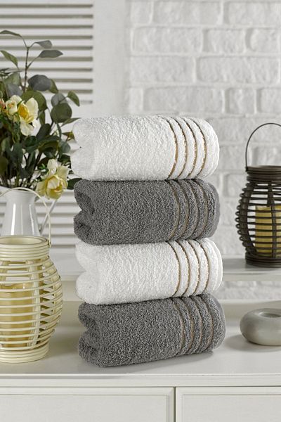 Casnack Diana Σετ Πετσέτες 4 τεμαχίων 800γρ. 50Χ90 εκ