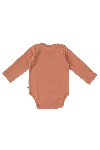 Little Gusto Long Sleeve Adjustable Snap-On Bodysuit Pink Organic Cotton Planet Gusto
