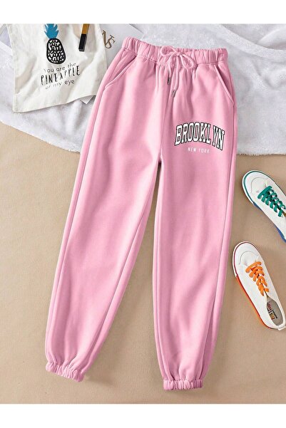 lolyme Yüksek Bel Joger Lila Eşofman Altı