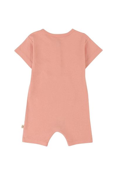 Little Gusto Bamboo Short Sleeve Baby Shorts Jumpsuit Pink