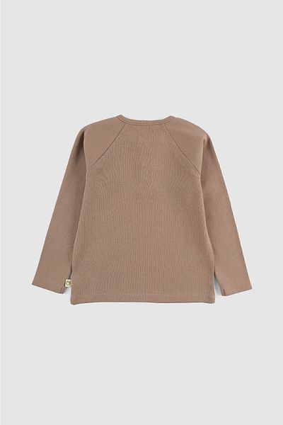 Little Gusto Children's Camisole Sweatshirt Brown Organic Cotton
