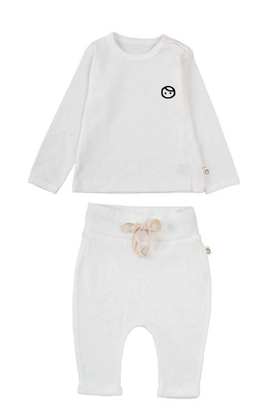 Little Gusto Camisole Set Baby White Organic Cotton