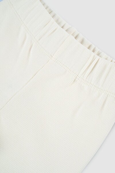 Little Gusto Children's Ribbed Tights Ecru