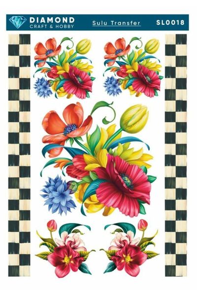 Buhobi ورق نقل مائي من ديماوند SL0018 25x35 سم