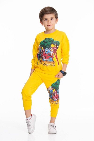 falcomini 4-10 Years Men's Sports Tracksuit Set - Printed 2 Ip