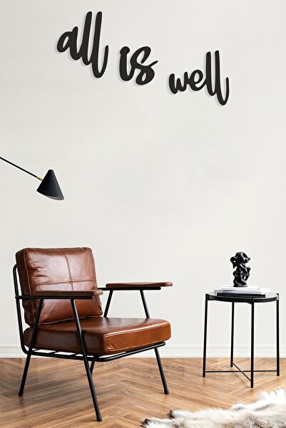 Numa Concept Duvar Dekoru MDF All Is Well Salon Ofis Ve Antre İçin Duvar Yazısı