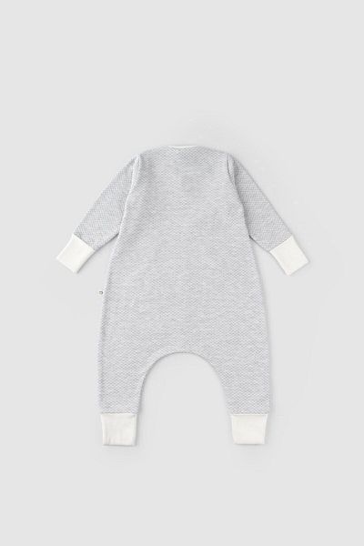 Little Gusto Organic Cotton Quilted Sleeping Bag with Booties and Gloves Gray