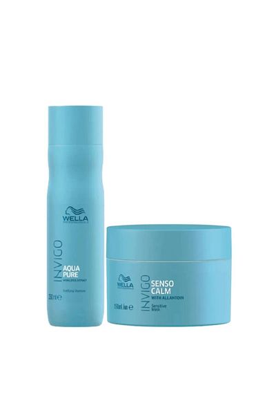 Wella Invigo Balance Aqua Pure - Purifying, Moisturizing and Relaxing Set of 2