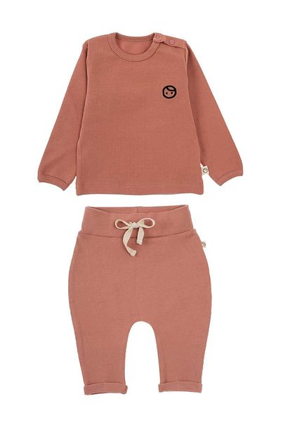 Little Gusto Camisole Set Baby Pink Organic Cotton