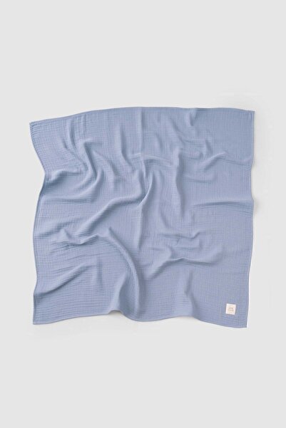 Little Gusto Organic Cotton Four Layer Muslin Cloth Cover 100x100 cm Blue