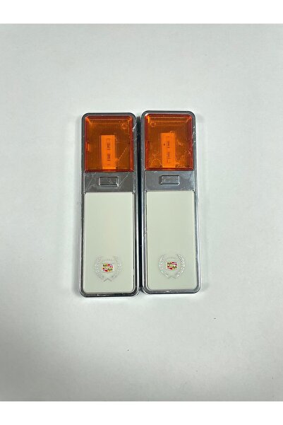 EMYA 24 حامل صحف كاديلاك مصباح عمود برتقالي - لون مزدوج 2 قطعة 12-24 فولت