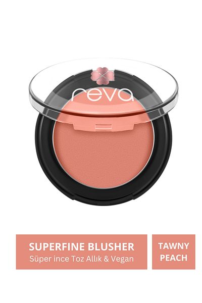 REVA Superfine Blusher Tawny Peach - Superfine Powder Blush 7.5 gr - No: 704 - Vegan & Clean Content
