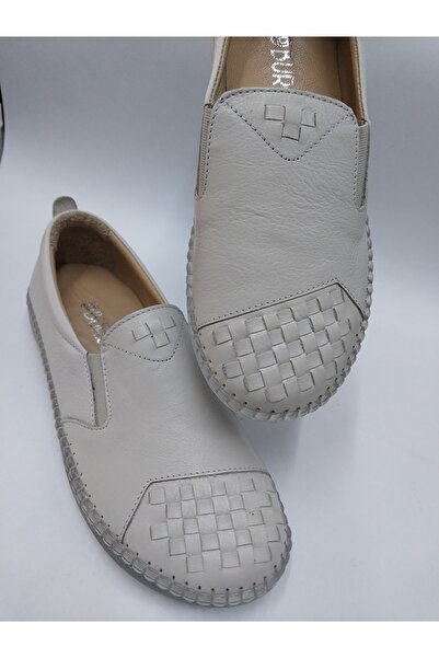 Mira Deri HAKİKİ DERİ TARAKLI AYAKLAR İÇİN İDEAL KAYMAZ TABAN SPOR KADIN BABET