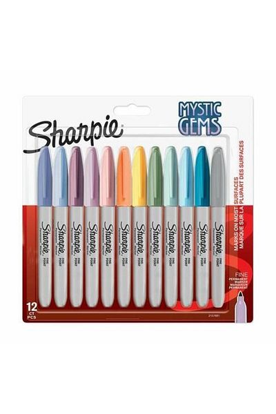 Sharpie Fine Permanent Marker Mystic Gems 12 Pack Bls