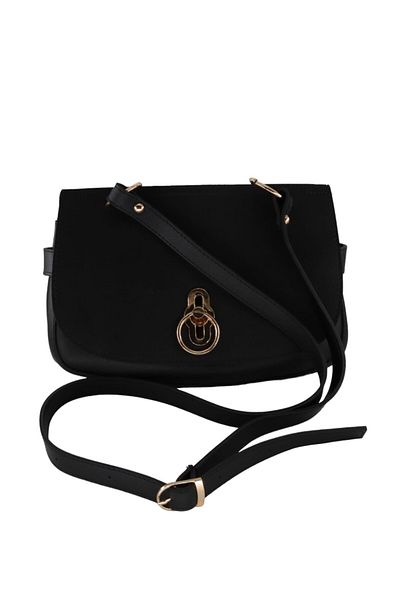 HFKY Geantă de umăr pentru femei cu curea și blocare frontală - Geantă Crossbody