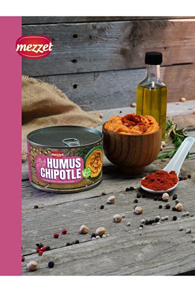 Mezzet Vegan Koruyucusuz 400 gram Chipotle Acılı Humus