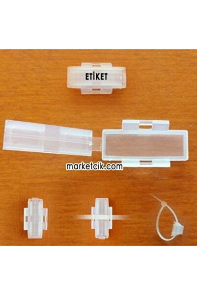 marketcik Kablo Bağı İsimlendirme Etiketi 10x35 mm 100 Adet,