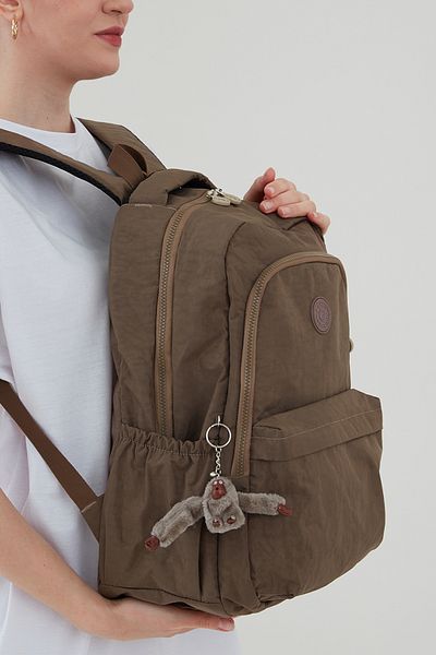 Rosso Collina Unisex Crinkle αδιάβροχο ύφασμα μεγάλου μεγέθους Σχολικό και ταξιδιωτικό σακίδιο πλάτης Rosso Collina