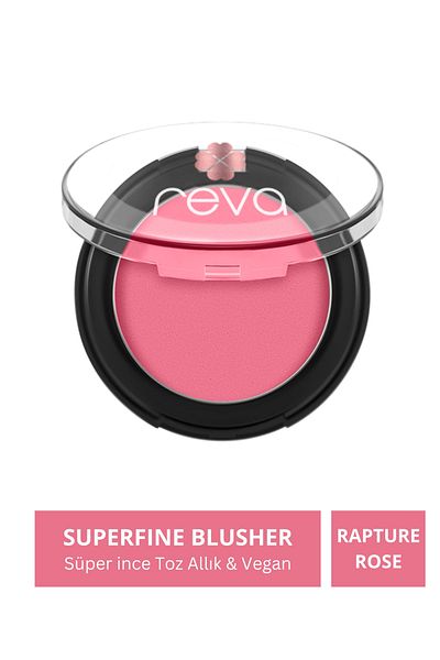 REVA Super Fine Powder Blush - Superfine Blusher Rapture Rose - No: 701 - Vegan & Clean Content