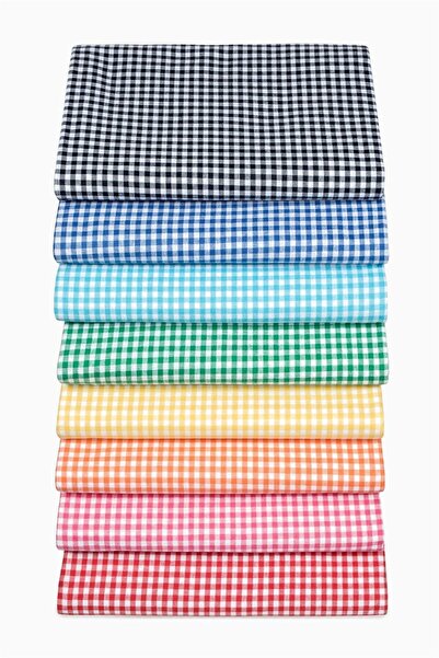 Denizli Concept Red Cotton Tablecloth - 170x220 Cm, Daily and Special Use, Gingham