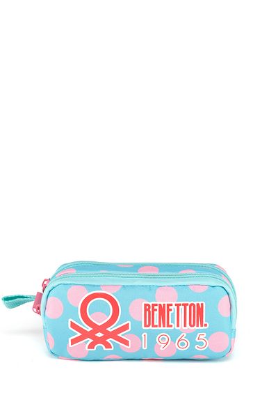 United Colors of Benetton Baggy Mood - Polka Dot Double Compartment Girl's Pen Holder