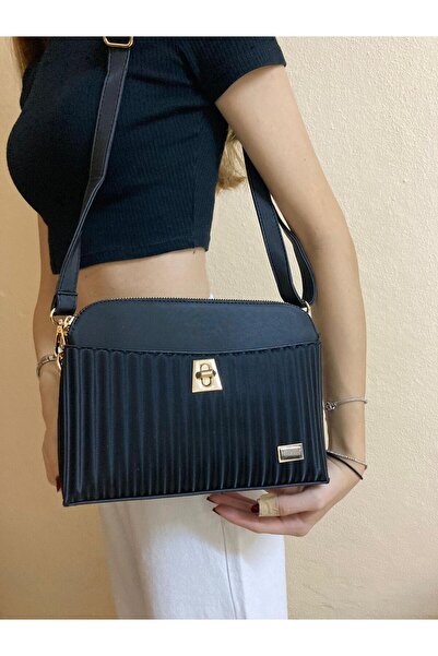 sema aksesuar حقيبة كتف نسائية سوداء أنيقة - حقيبة ناس