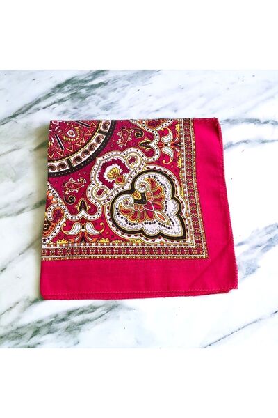 alsaccessories Γυναικεία μπαντάνα με ροζ χρώμα 100% βαμβάκι, αξεσουάρ μαλλιών