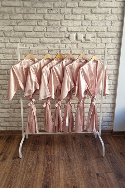 Lasilla Халат для подружок нареченої Team Bride з принтом з 6 частин