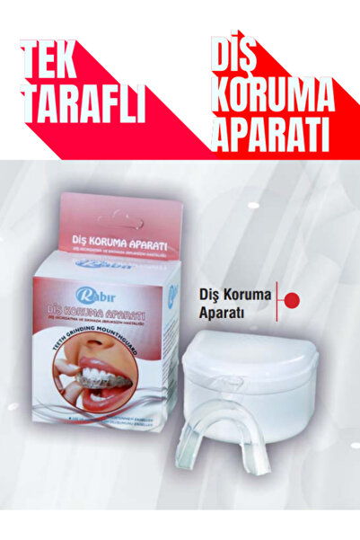 RABIR Diş Sıkma Dis Gıçırdatma Aparat Silikon Dişlik Bruksizm Dişliği Gece Plağı Diş Sıkma Önleyici