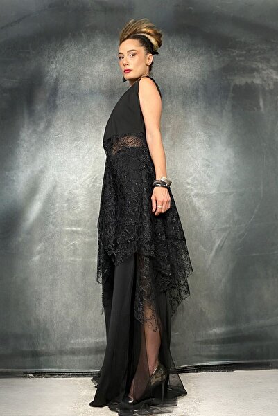 Quincey Asymmetrical Lace Suba Vest Tunic