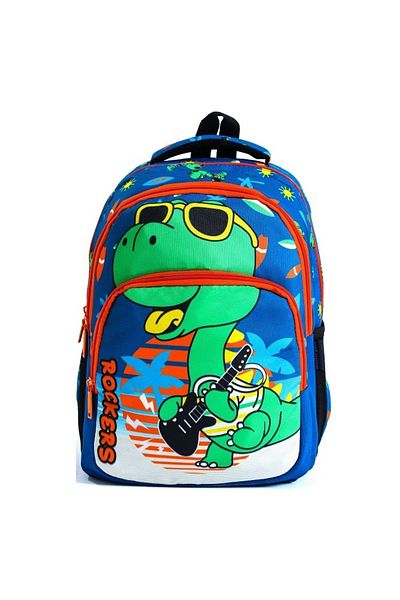 MASTER PACK Set de 3 genți de școală ortopedice cu model de dinozaur de sezon nou - cadou cutie de prânz și suport pentru stilou