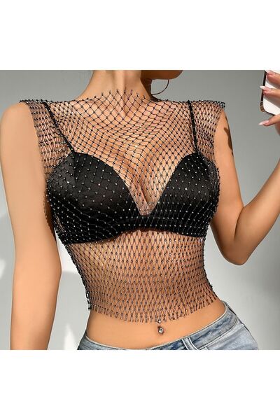 SÜSEN LİNGERİE Κομψό Crop Pareo φόρεμα με πέτρινη λεπτομέρεια - ρούχα παραλίας