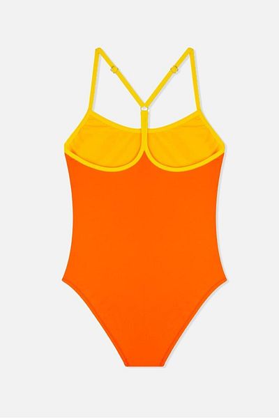 AYYILDIZ 4958 Orange Girl's Swimsuit