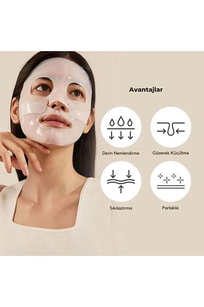 Missey 10 Pieces Clear Collagen Face Mask - Bio Collagen Mask Korea Beauty Products