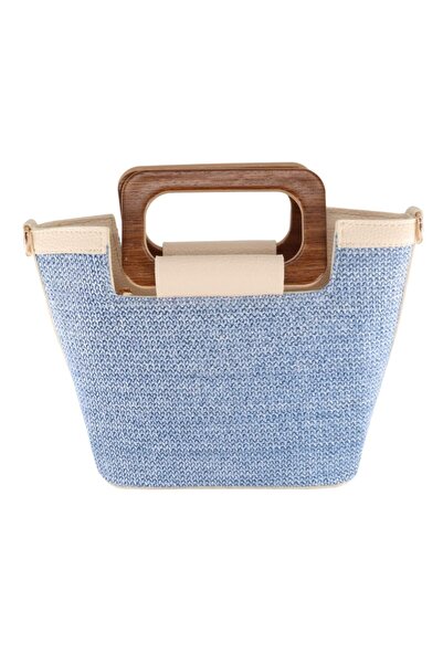 HFKY Hasır Kulplu El Çantası. Hasır Omuz Çantası. Postacı Çantası.HFKY284