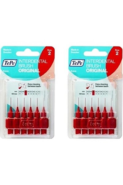 TePe Arayüz Fırçası 6 Lı Blister Kırmızı 0.5 Mm | 2 Adet