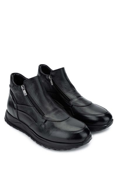 Tamer Tanca Genuine Leather Men's Black Casual Boots
