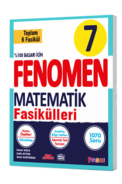 Fenomen Yayıncılık FENOMEN 7 MATEMATIK FASIKÜL SETI (1-2-3-4-5-6. SAYILAR) 20...