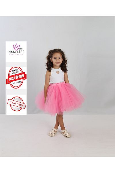 2021 NSM LİFE quality of life Girl's Lined Dense Fluffy Tutu Skirt