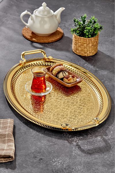 Cooker Special Series Oval Model Luxury Stainless Steel Presentation Tray